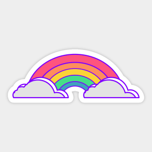 rainbow kids gift Sticker